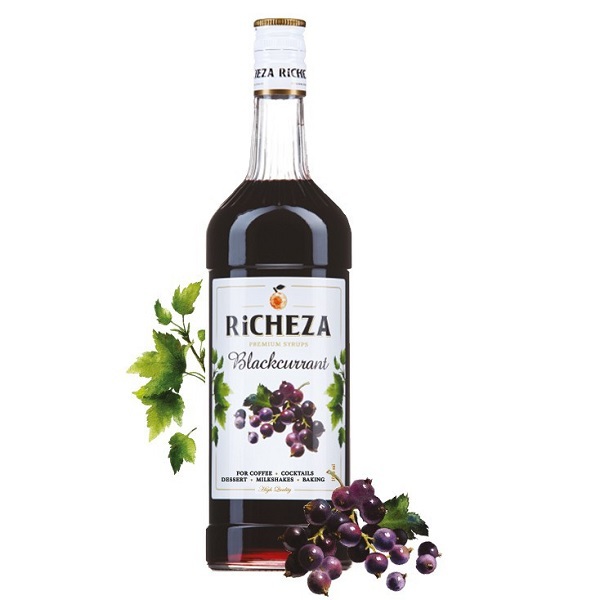 Сироп RICHEZA Черная Смородина стекло 1 л