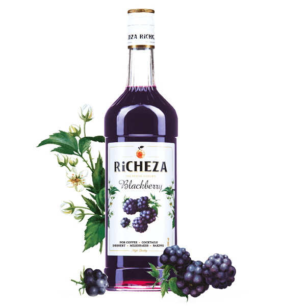 Сироп RICHEZA Ежевика стекло 1 л