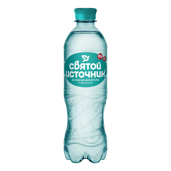 Вода питьевая СВЯТОЙ ИСТОЧНИК ГАЗИРОВАННАЯ 0.5 л
