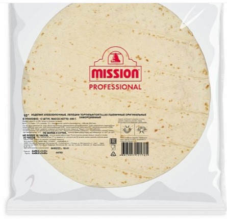 Тортилья MISSION "Professional" пшеничная d 12, 30 см х 12 шт