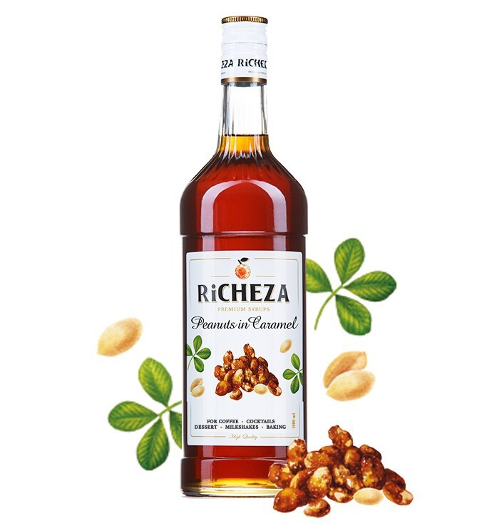 Сироп RICHEZA "Арахис в Карамели" стекло 1 л