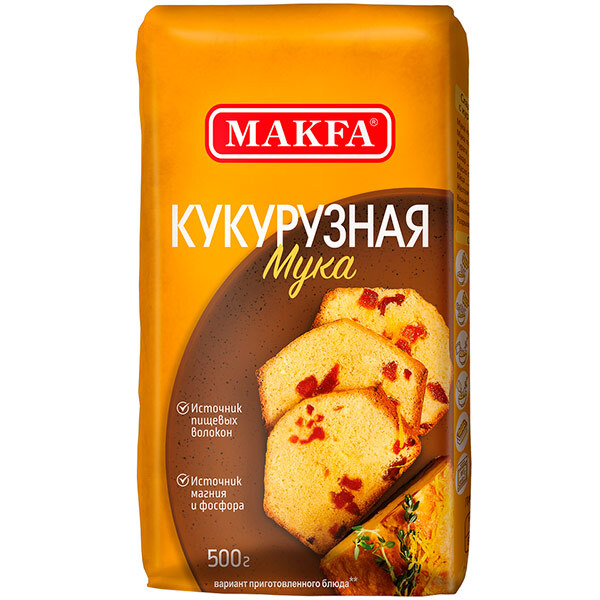 Мука МАКФА "Кукурузная" 500 г