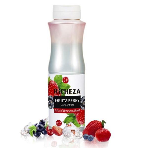 Концентрат RICHEZA Ягодный Микс с Базиликом 1 кг