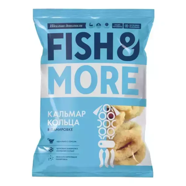 Кальмар кольца "Fish & More" в панировке 500 г