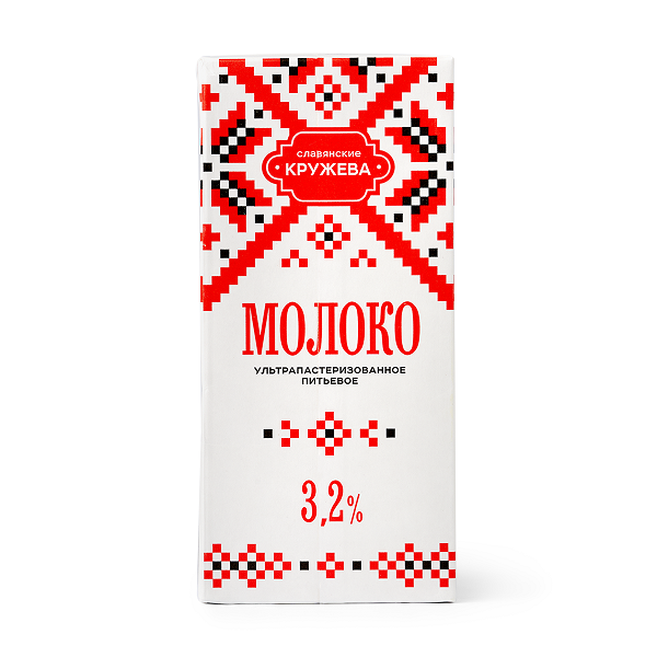 Молоко КРУЖЕВА 3,2% ультрапастеризованное 1 л