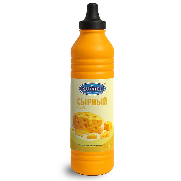 Соус S.U.CHEF Сырный майонезный в бутылке 800 г