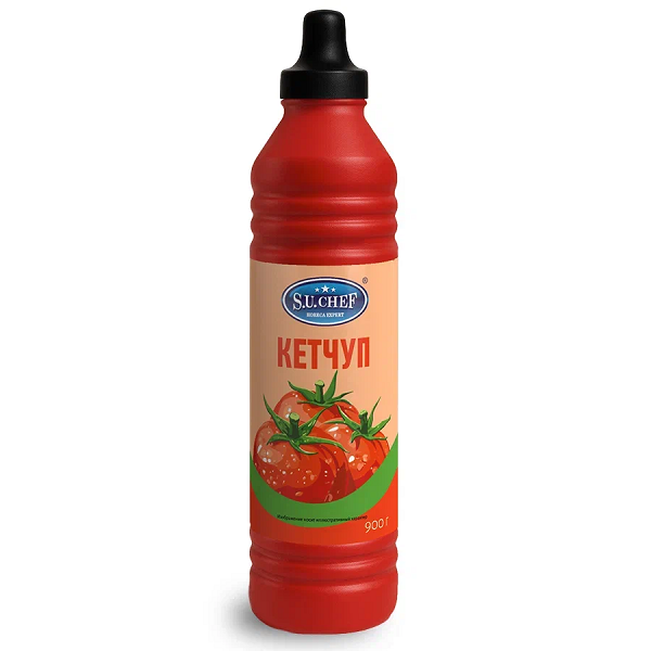 Кетчуп S.U.CHEF первой категории в бутылке 900 г