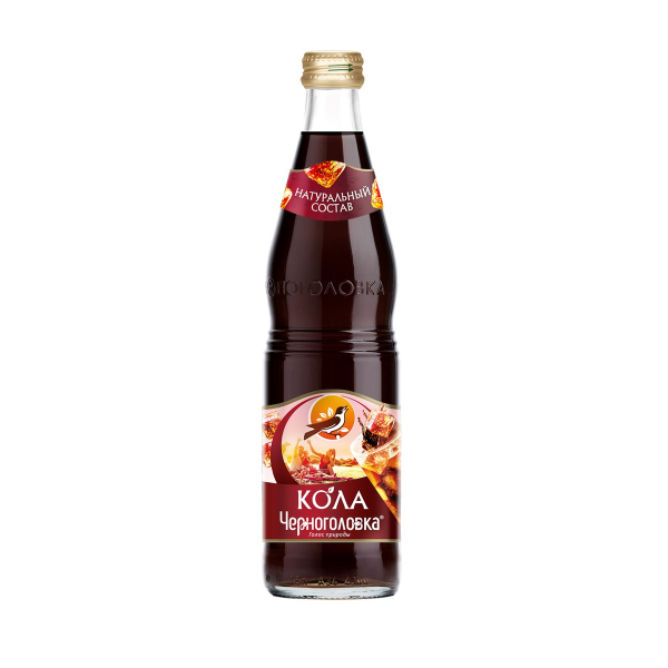 Лимонад ЧЕРНОГОЛОВКА "Кола" сильногазированный (Ст/б) 0.5 л