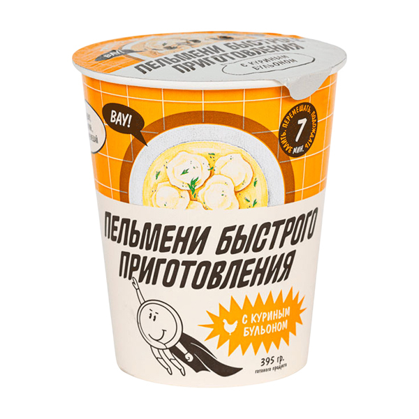 Пельмени РАМАЙ с КУРИНЫМ бульоном 100 г