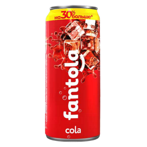 Лимонад FANTOLA "Cola" сильногазированный (Ж/Б) 0.45 л