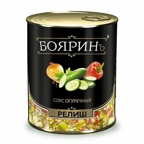 Соус БОЯРИНЪ огуречный "Релиш" 850 мл