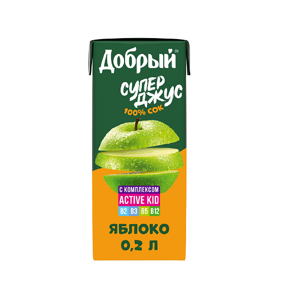 Сок ДОБРЫЙ Яблоко 0.2 л