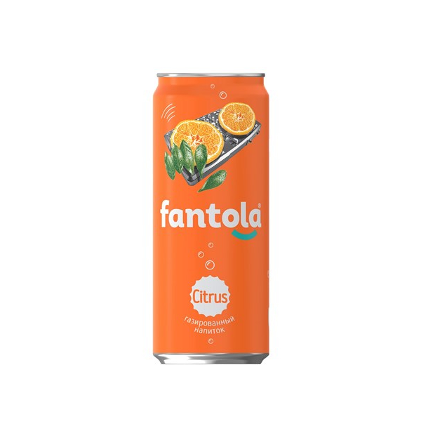 Лимонад FANTOLA "Citrus" сильногазированный (Ж/Б) 0.33 л